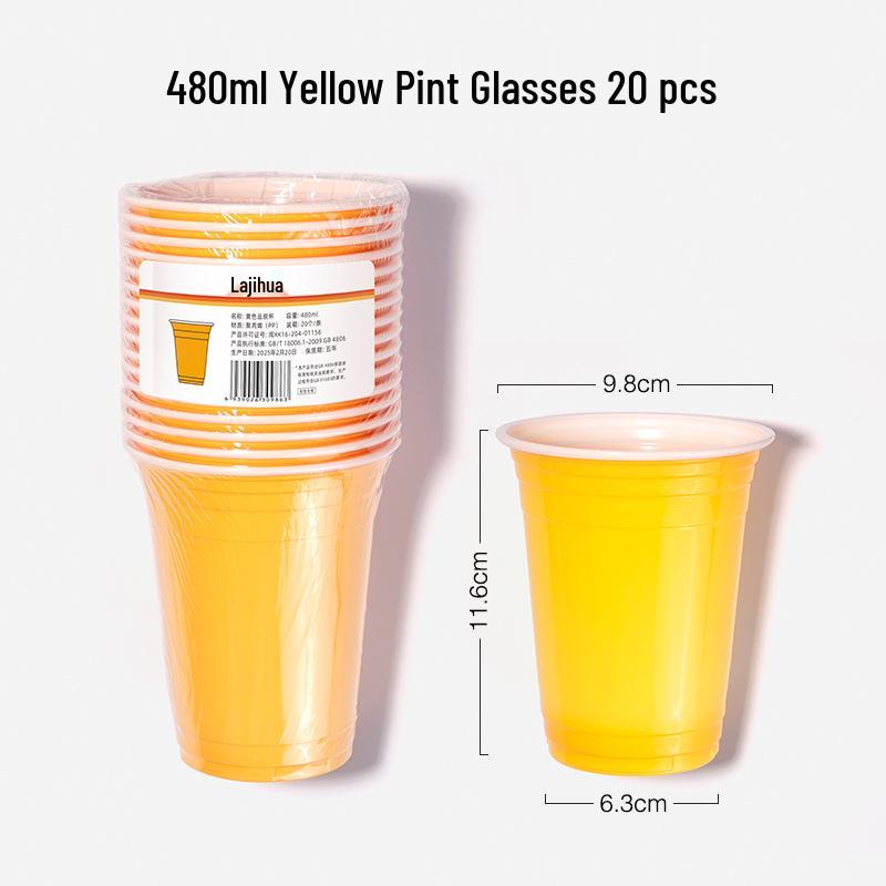 16oz Bellflower Colored Disposable Party Cups for Beer Pong