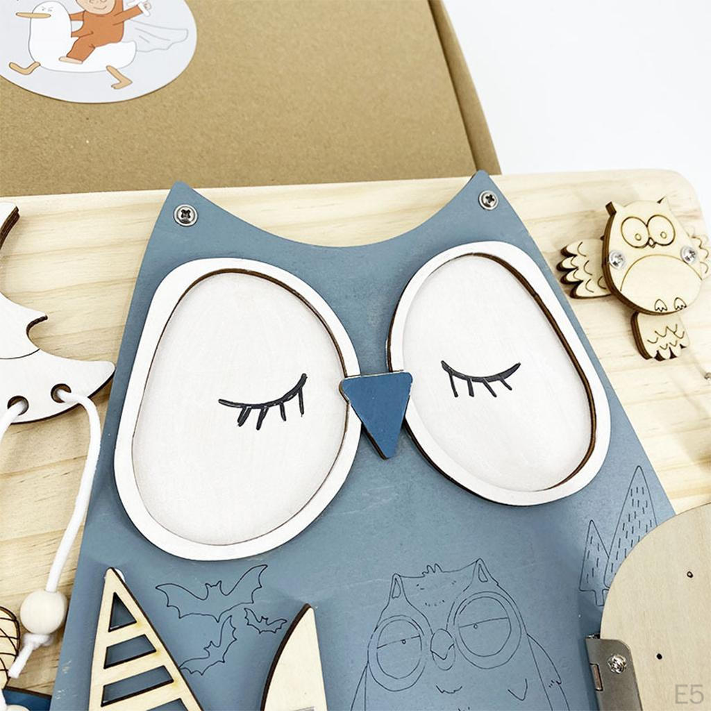 for Kids Wooden Multifunctional Rock Toy Basic Life Skills Shaped