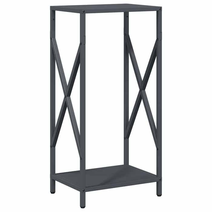 VidaXL Portant de bois chauffage anthracite 34x25x70 cm, support à bûches de cheminée, support à bûches, support à bûches 864321