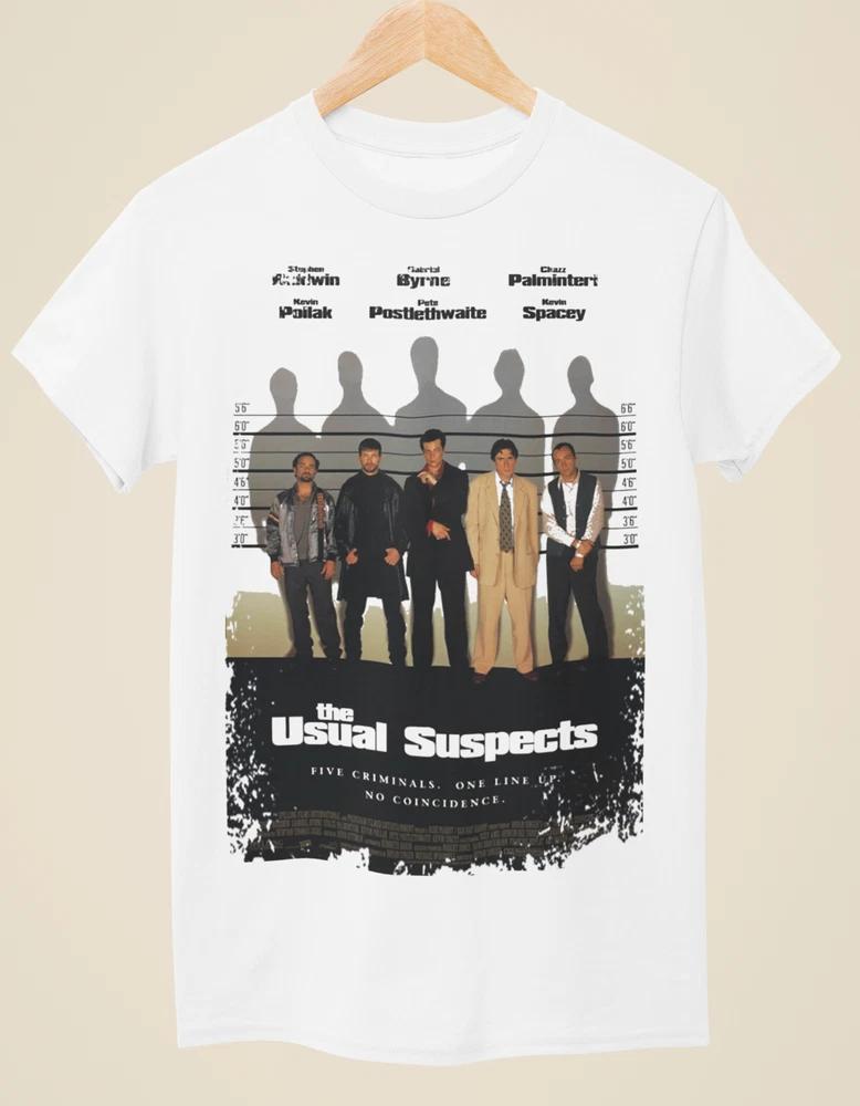 The Usual Suspects Movie Poster Inspired Unisex White TShirt S