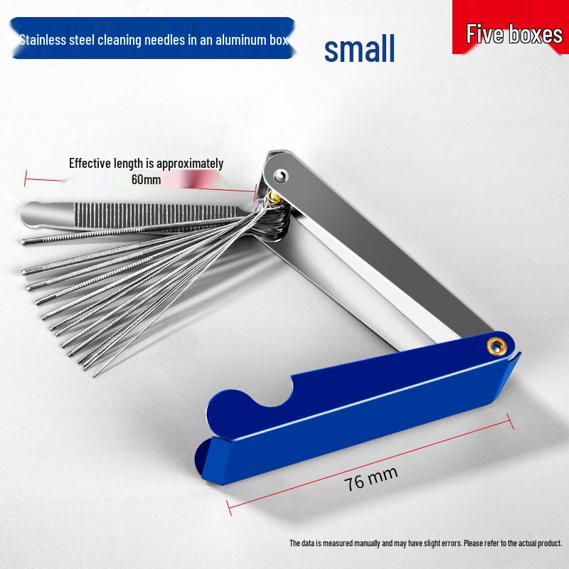 Stainless Steel Cutting Torch Cleaning Needle Set with Aluminum Box