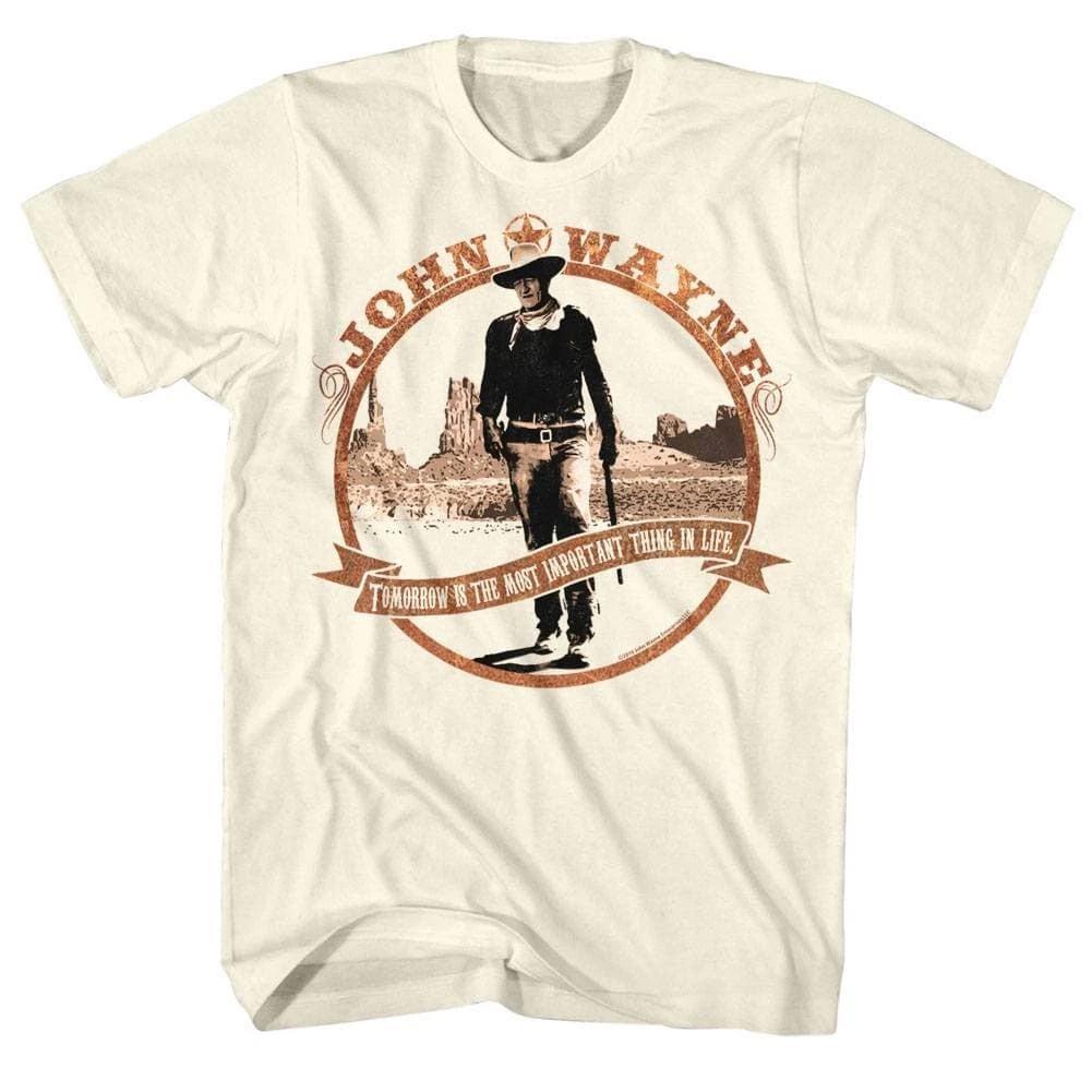 John Wayne Tomorrow is the Most Important Thing in Life Men s T Shirt 2XL