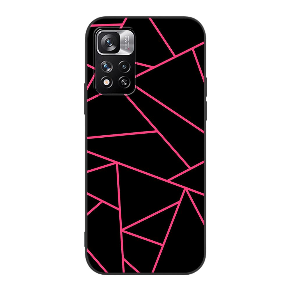 Fashion Pink Marble Case for Xiaomi Redmi Note 9S 9 8 10 11 Pro 9C 9A 7 8T 7A 8A 6A 6 10S Black Soft Silicone Phone Cover Coque