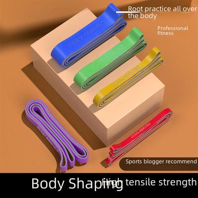Tweekleurige weerstandstrainingsband voor heren - elastische fitness, kracht, pull-up-assistentie