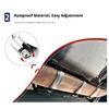 Titanium Pipe Heat Shield Exhaust Heat Shield Car Motorcycle Heat Guard Cover Wrap with Stainless Steel Clamps Heat Protection