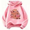 Fall Children's Hooded Sweatshirt-cute Cat Pattern Loose and Soft Breathable Korean-style Pullover Sweatshirt for Boys and Girls