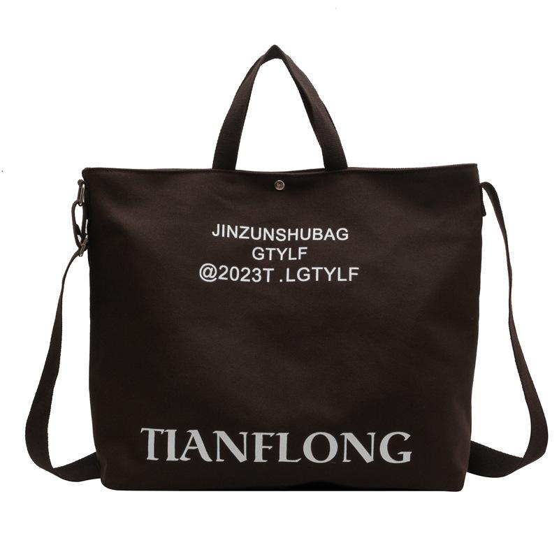 Plátěná taška přes rameno Dámská taška Crossbody Student Casual Backpack Kabelka do třídy