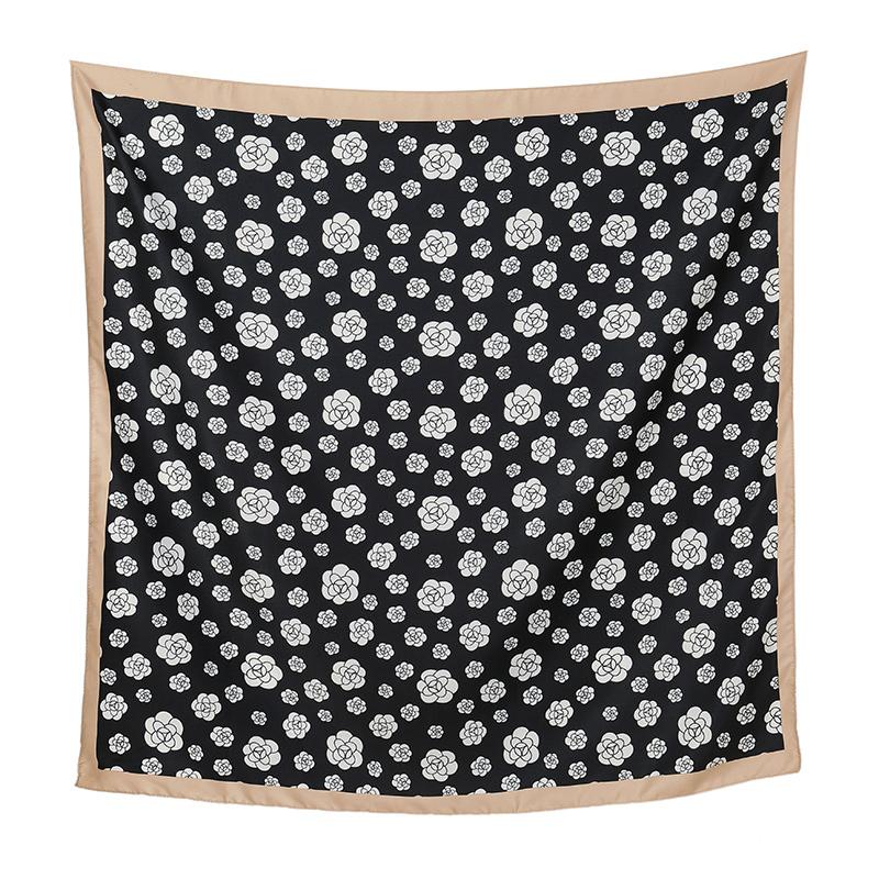 90*90cm Imitation Silk Square Scarf Printed Foulard Shawl Innovative Design Pattern Turban Polyster Headband Islamic Hijabs