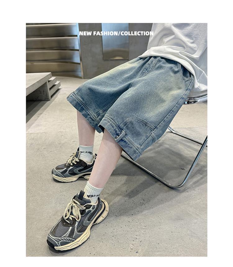 Boys' Summer Denim Mid-Length Shorts - 2026 Trendy Lightweight Style