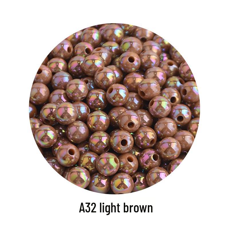 Iridescent AB Color Bubble Beads – Handmade for DIY Bracelets, Wedding Dress Accessories, and Imitation Pearls