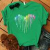 Neue T-Shirts mit Aufdruck „Hot Dog Paw Heart“ für Damen und Mädchen, Unisex, lässig, lockerer Rundhalsausschnitt, kreative, personalisierte T-Shirts