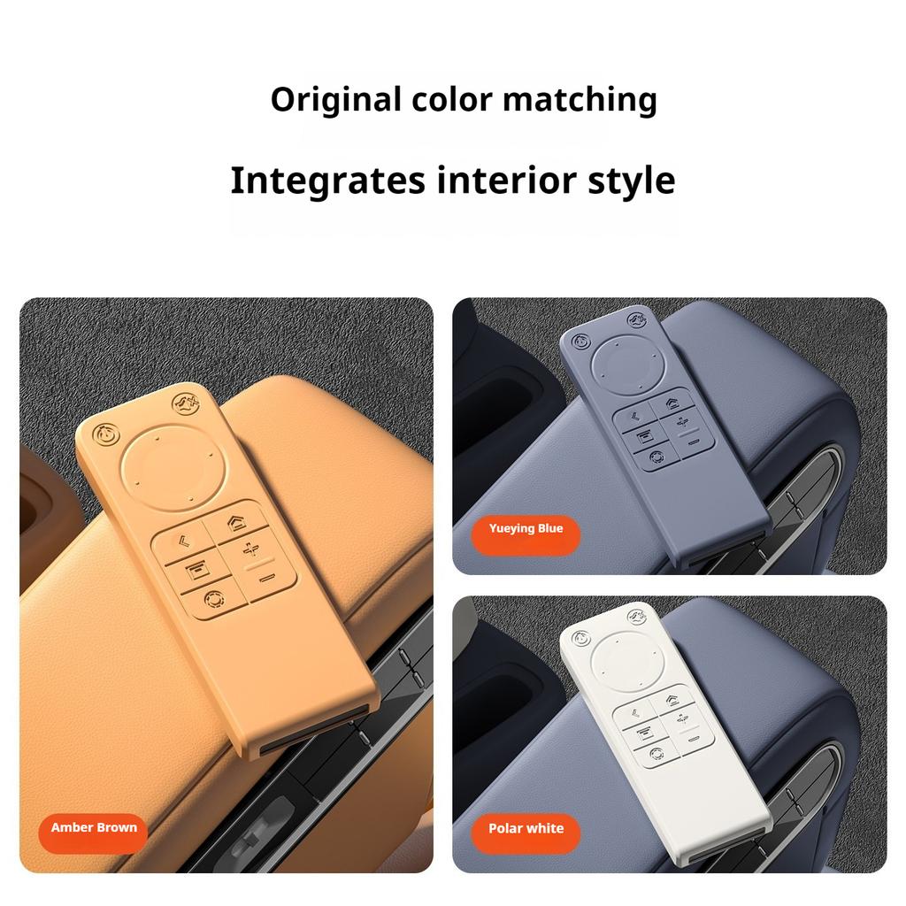 For Zeekr 9X 2025-2026 Rear Entertainment Remote Silicone Protective Case Anti Scratch Key Fob Cover
