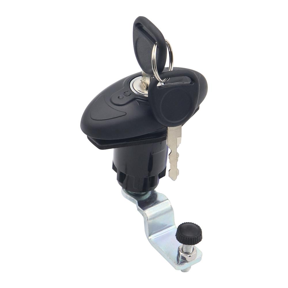 Rotating Handle Lock Latch with 2 Keys for Camper RV Cabin