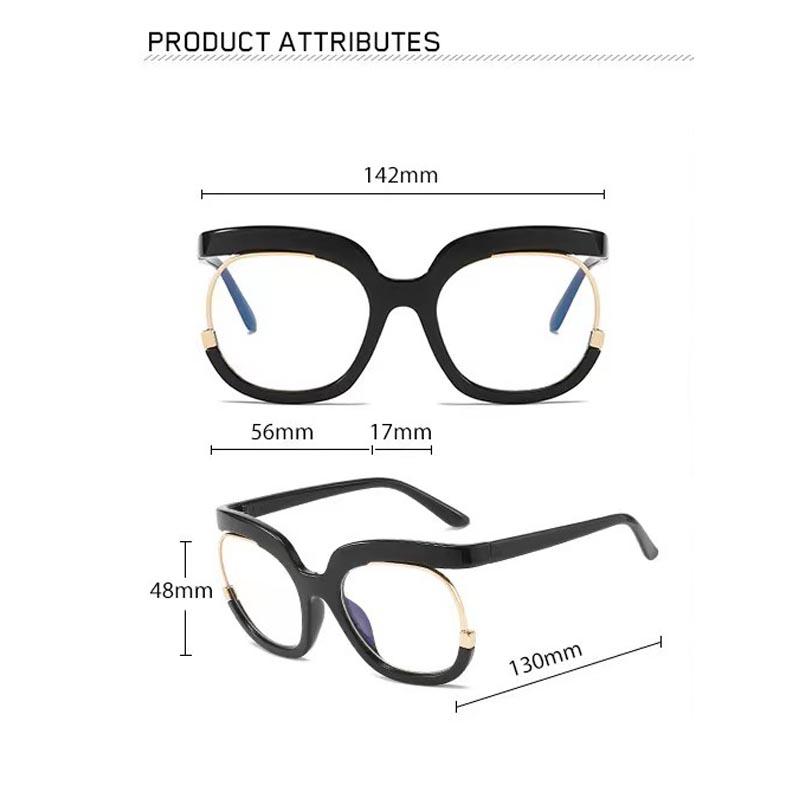 New Fashion Half Frame Round Reading Glasses Women Luxury Brand Designer Rainbow Eyeglasses Popular Colorful Blue Light Glasses