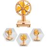 Educational Diy Wooden Electric Head-shaking Fan Kit For Kids Creative Invention Play