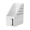 Vertical File Folder Bin Paper Number Marking Slim Desk Storage Organizer for Books Notebooks