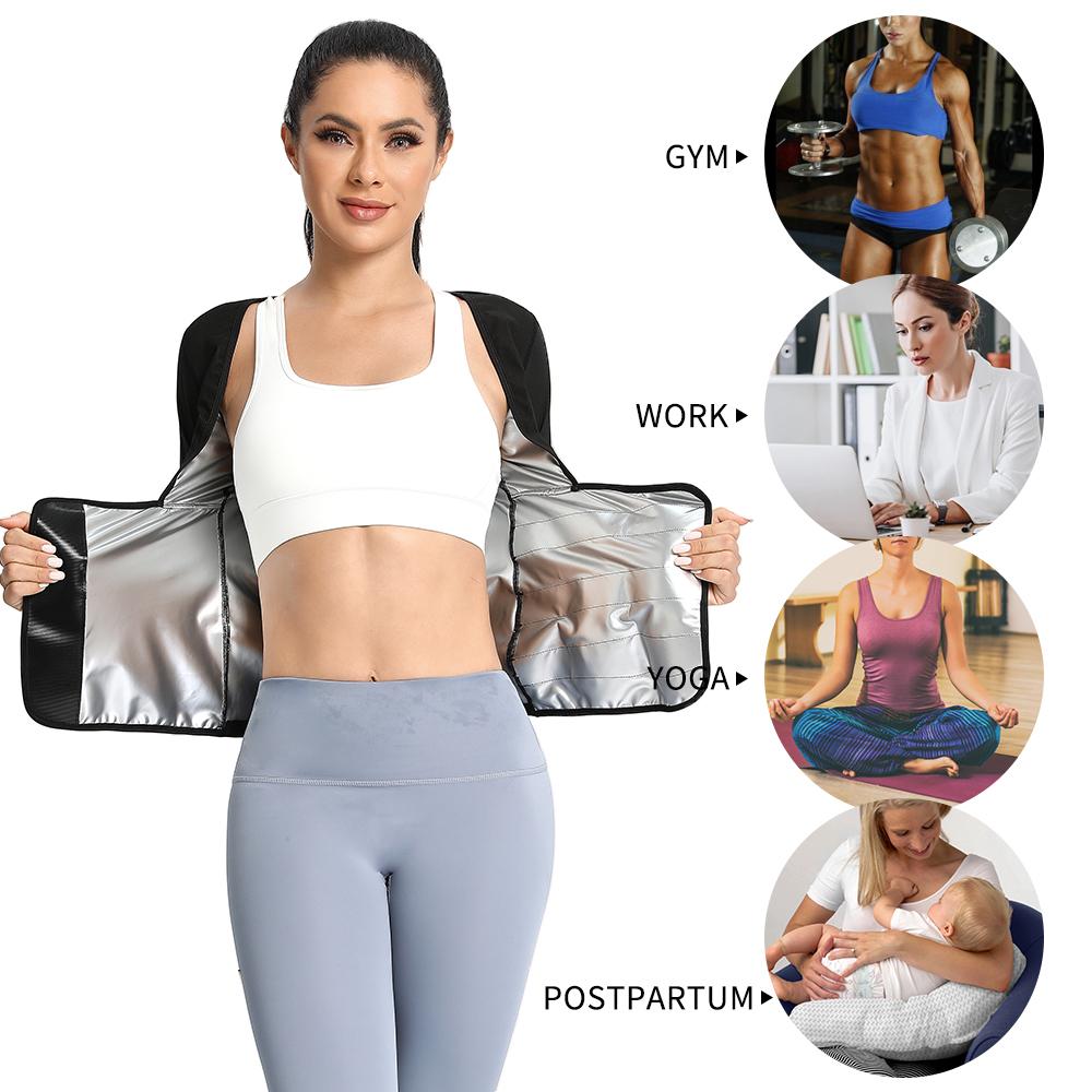 Damski kombinezon do sauny Trenażer talii Kamizelka kompresyjna Koszulka wyszczuplająca Wyszczuplający brzuch Bielizna modelująca Gym Ćwiczenia Topy Trening Urządzenie do modelowania sylwetki