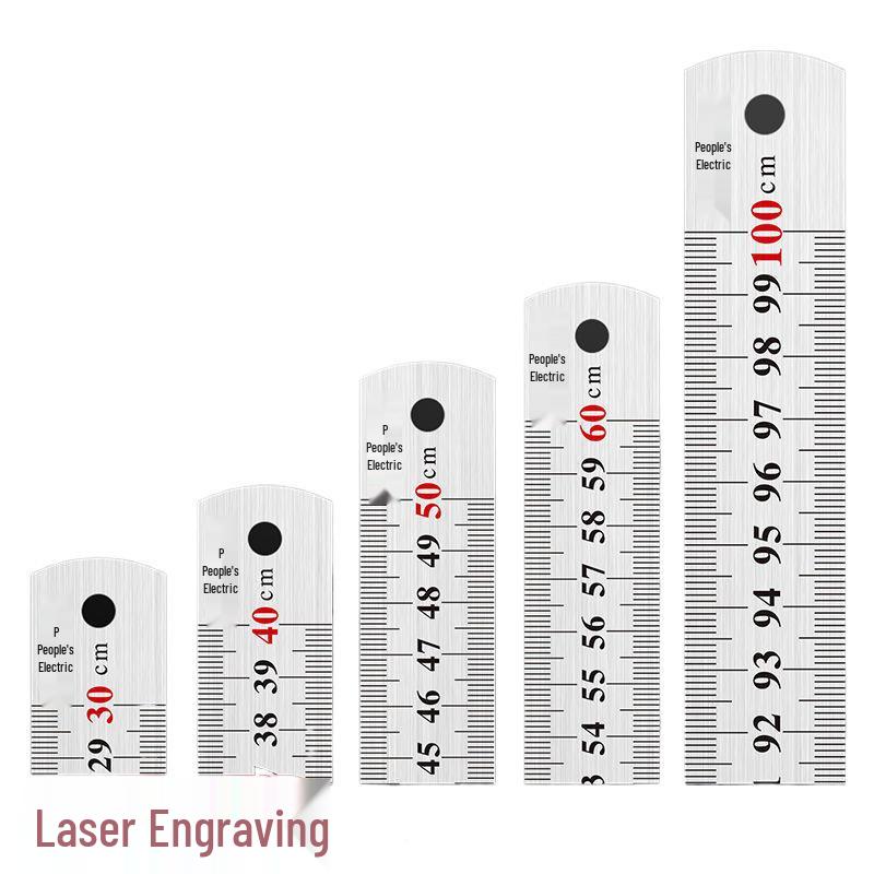Multifunctional Extra-Thick Stainless Steel Ruler for Students, 15/30cm - Ideal for Drawing and Measurement.
