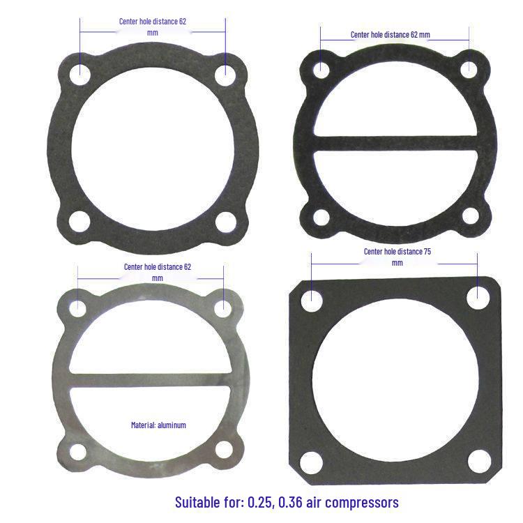 Air Compressor Accessories: Asbestos Paper and Steel Cylinder Gaskets, Inflation Pump Valve Sheet