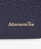 Afternoon Tea Living Business Card Case/Organizer HQ43, Genuine Leather Business Card Case with Flower Charm / Afternoon Tea PREMIUM, Navy