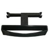 Rear Headrest Hat Holder Rack for Cars and SUVs, Clip-On Bar with Sliding Width Design for Metal Posts, Black Cabin Storage for Ball Hat Gear