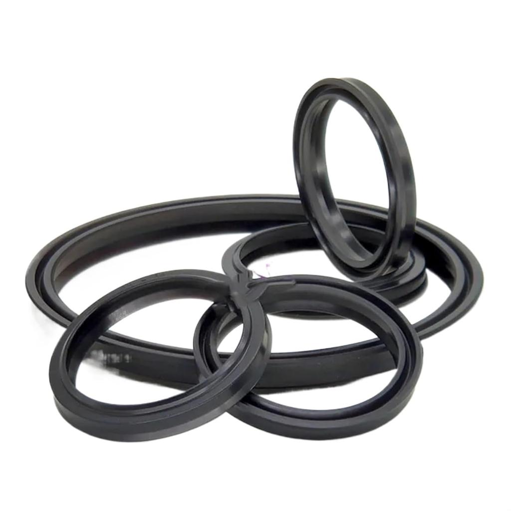 1Pc LBH Type Hydraulic Cylinder Oil Seal Rubber Double Acting Dust Sealing Ring Seal O-Ring Gasket for Shaft(28x36x(4.5-6) Mm)