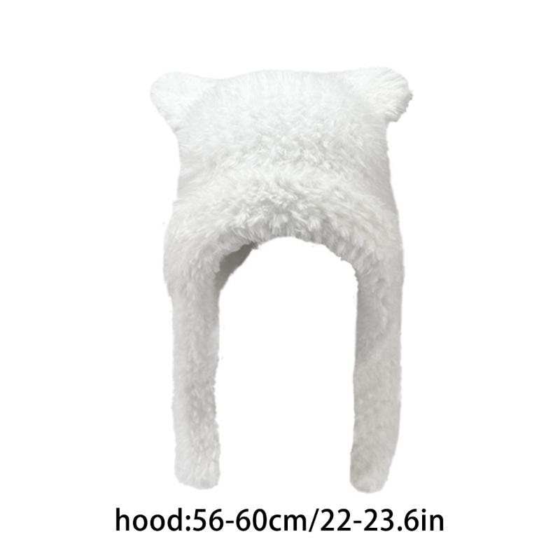 Winter Bear Ear Hat for Teens Keep Warm Protecting Ear Hat Windproof Outdoor
