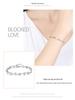 Min Yue S925 Sterling Silver Zircon Heart Bracelet - Women's Elegant Fashion Jewelry for Qixi Valentine's Day