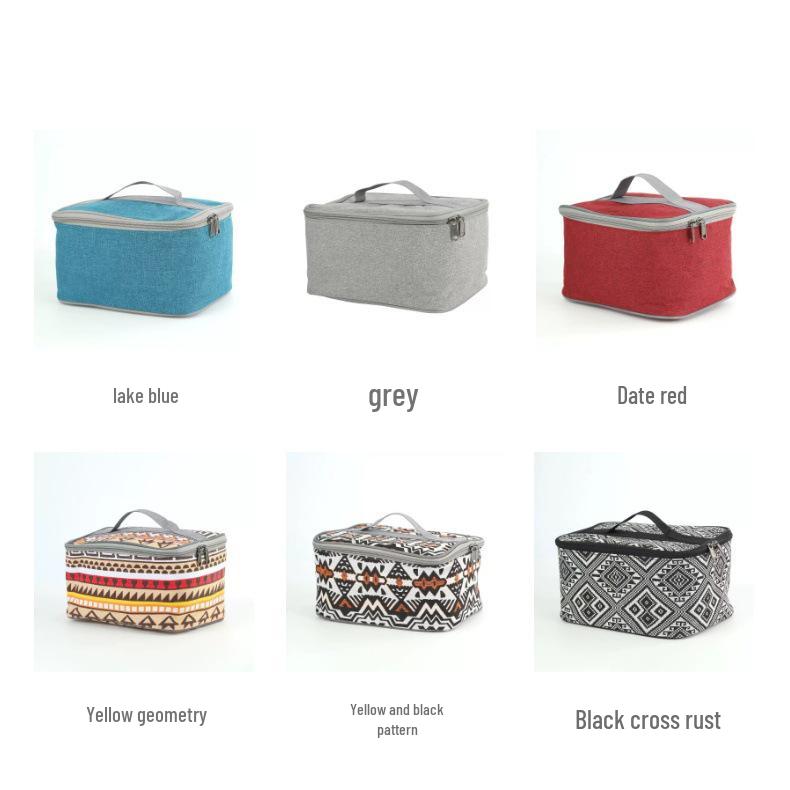 Portable Outdoor Storage Bag for Cutlery, Seasoning, Tea Set, and Cosmetics