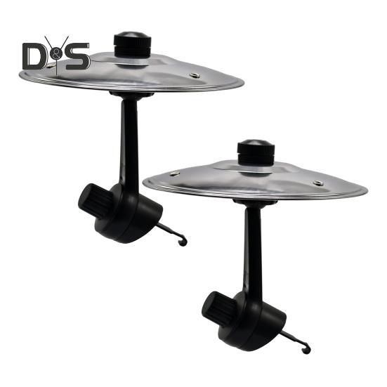 2Pcs Car Vent Mini Drum Crash Cymbal for Car Vent Car Dashboard Percussion Turn Your Ride Into A Rhythm Zone Drummer Car Accessory
