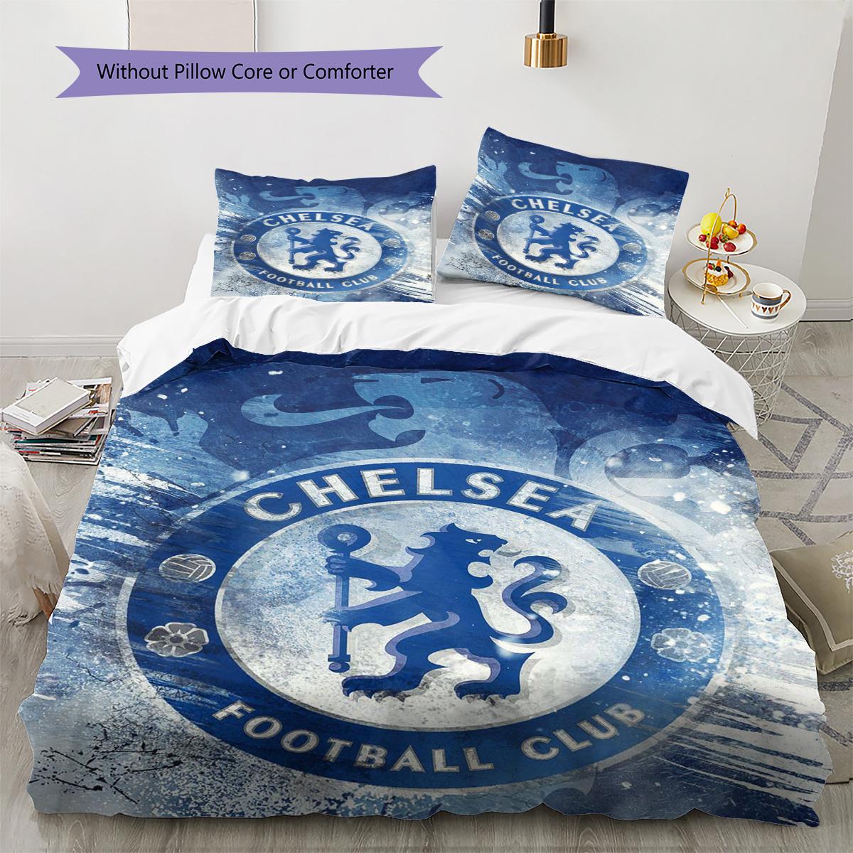 

Chelsea Pattern Bedding Quilt Set Quilt Cover Pillowcase Home Decoration Birthday Gift (1 * duvet cover + 2 * pillowcase, without core) 135x200cm