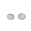 Genuine Milky Opal Gemstone 925 Solid Silver Handcrafted Jewelry Men's Cufflink CL-1-21