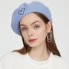 Temperament Pearl Water Diamond Beret Women's Autumn/Winter British Retro Korean Japanese Painter's Hat