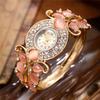 Water Droplet Quartz Watch For Women With Alloy Bracelet And Diamond Decoration Summer 2025