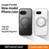 For Google Pixel 9a Case Compatible with MagSafe TPU+Acrylic+Metal Kickstand Matte Phone Cover