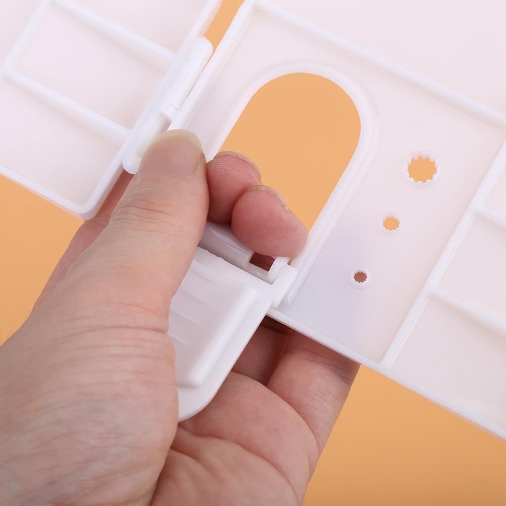 Foldable 24 Grids Artist Square Plastic Palette Paint Tray Watercolor Box Oil Painting Tool