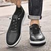Fashion Fashion Brand Men's Sports Leisure Shoes Summer Breathable Men's Genuine Leather Shoes Office Business Formal Shoes Thick Sole
