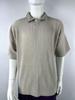 Miyake Men's Loose Fit Pleated Polo Shirt - Summer Breathable Short Sleeve with Turn-Down Collar, Solid Color (JM030)