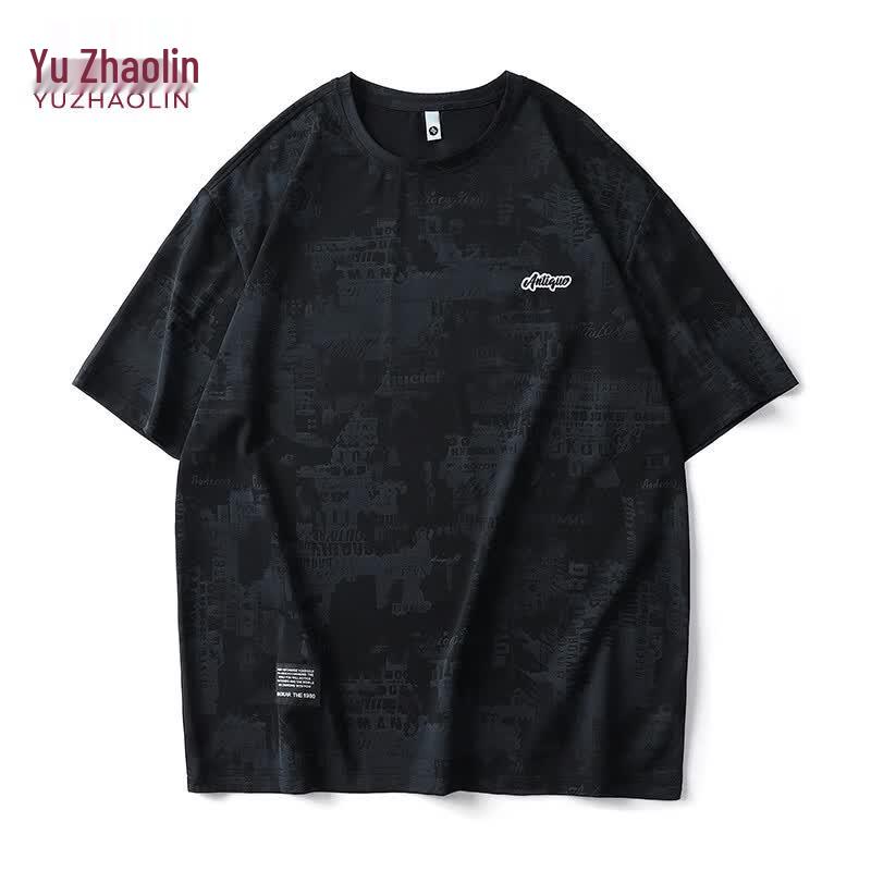 Yuzhaolin Men s Quick Dry Cool Feel Short Sleeve T-shirt 2XL