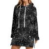 Women's Casual Long Sleeve Halloween Print Hoodie Pullover Top for Fall Festive Wear