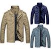 Men's Casual Windbreaker Stand-up Collar Fashion Outwear Stand Slim Jackets Casual Bomber