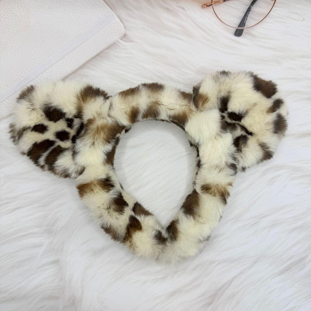 Pinces à cheveux nœud duveteux: Peluche, Fourrure et Élégant pour l'Automne & l'Hiver