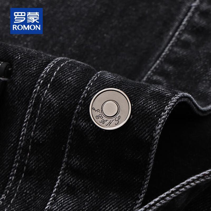 ROMON Men's Casual Denim Jacket