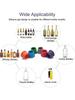 6pcs Reusable Silicone Wine Stoppers, Beer Bottle Caps, Wine Preservers, Easy To Clean, Non-Leak Wine Bottle Seal Accessories