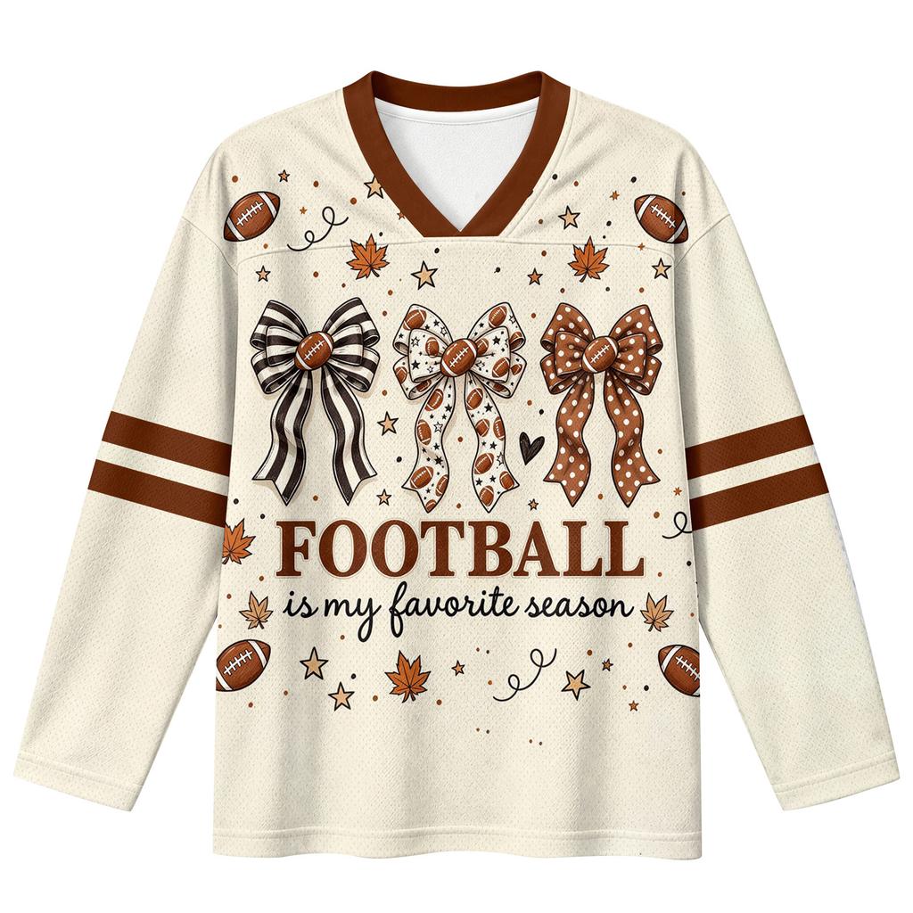 Women's Fashion Casual V-Neck Long Sleeve Printed Top for Sports and Everyday Wear