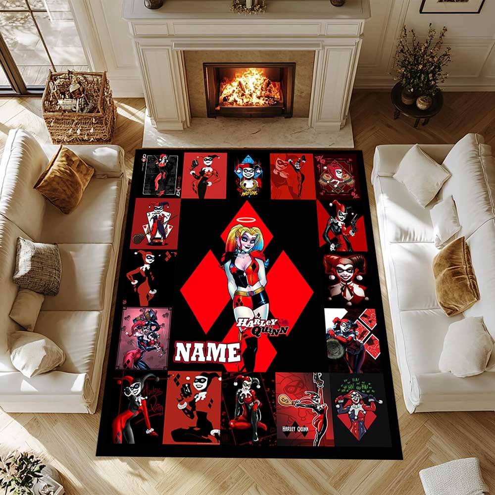 Warnermedia (23) Customize your name rug, office chair cushion, home bedroom living room gift.