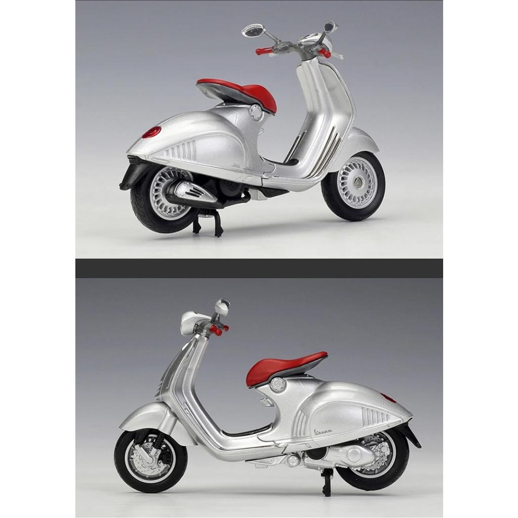 WELLY 1/18 2014 VESPA 946 Motorcycle Model Toy Vehicle Collection Autobike Shork-Absorber Off Road Autocycle Toys Car