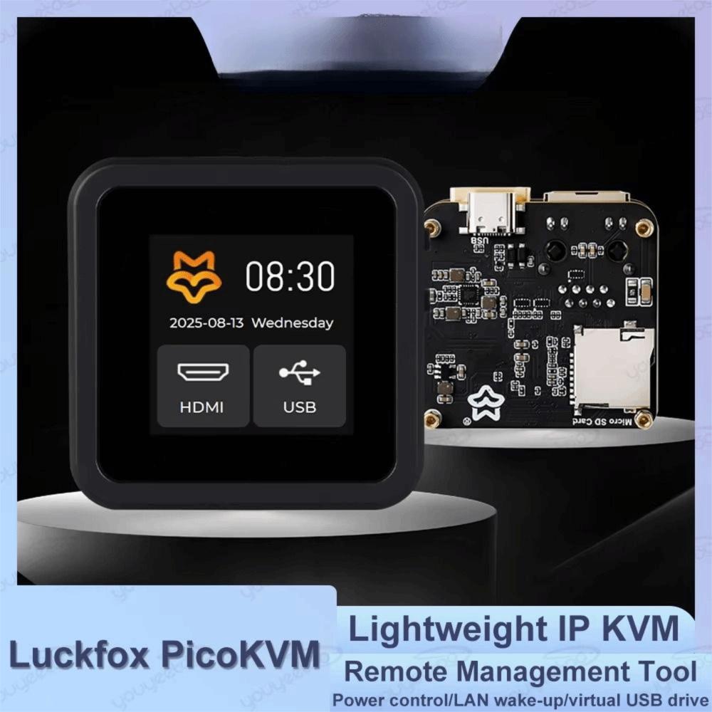 HDMI-Compatible IP KVM Lightweight Design Remote Management Tool HID Signal Output  Device Control