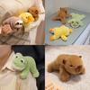 Cute Horse Frog Sloth Capybara Dog Magnetic Plush Doll For Kids