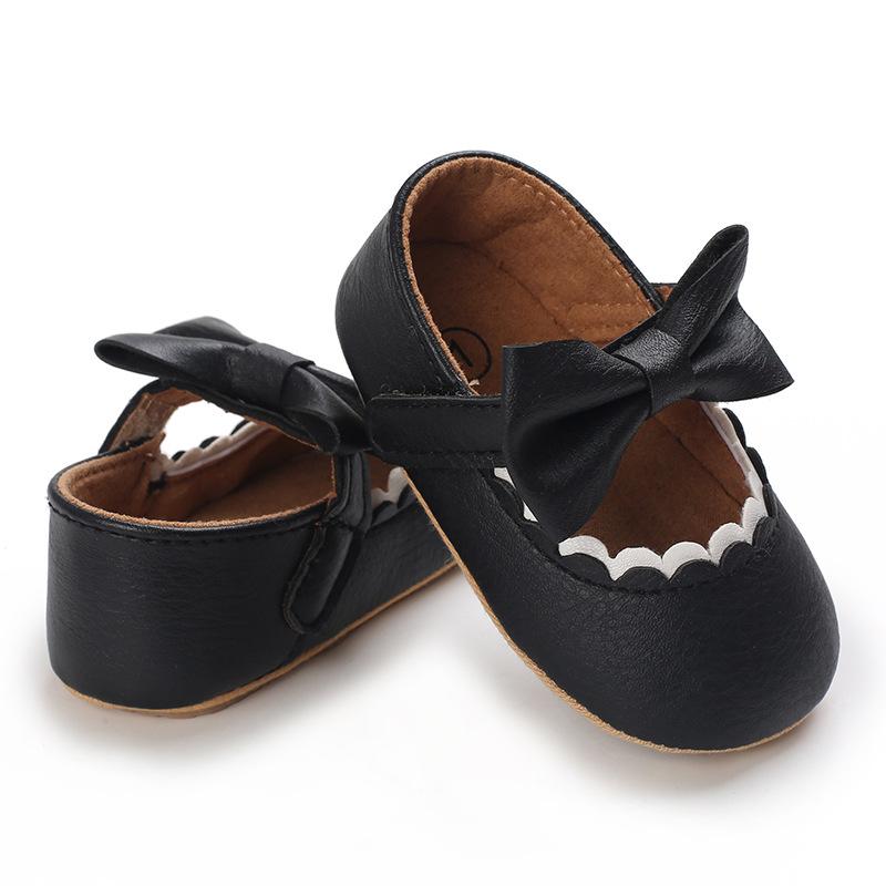 Spring and Autumn 0-1 Year Old Baby Toddler Shoes Soft Bottom Breathable Baby Shoes Half Rubber Sole All-match Princess Shoes